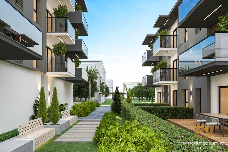 New Apartment in a Complex for sale in Kusadasi Davutlar 